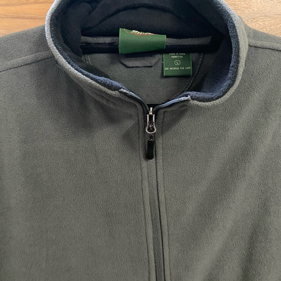 FLEECE ZIP UP SWEATER STYLE VEST - Picture 3 of 5